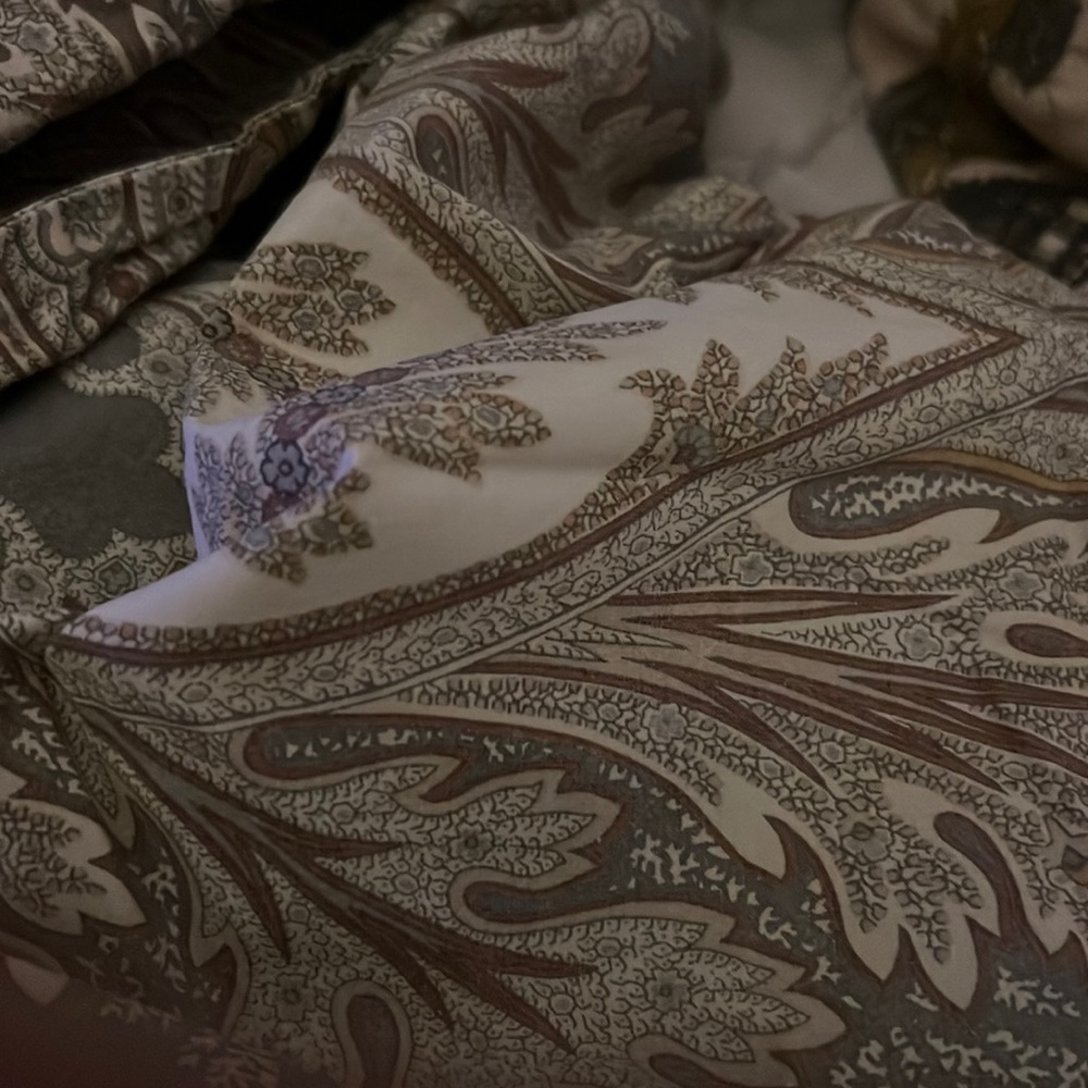 Pottery Barn duvet and shams